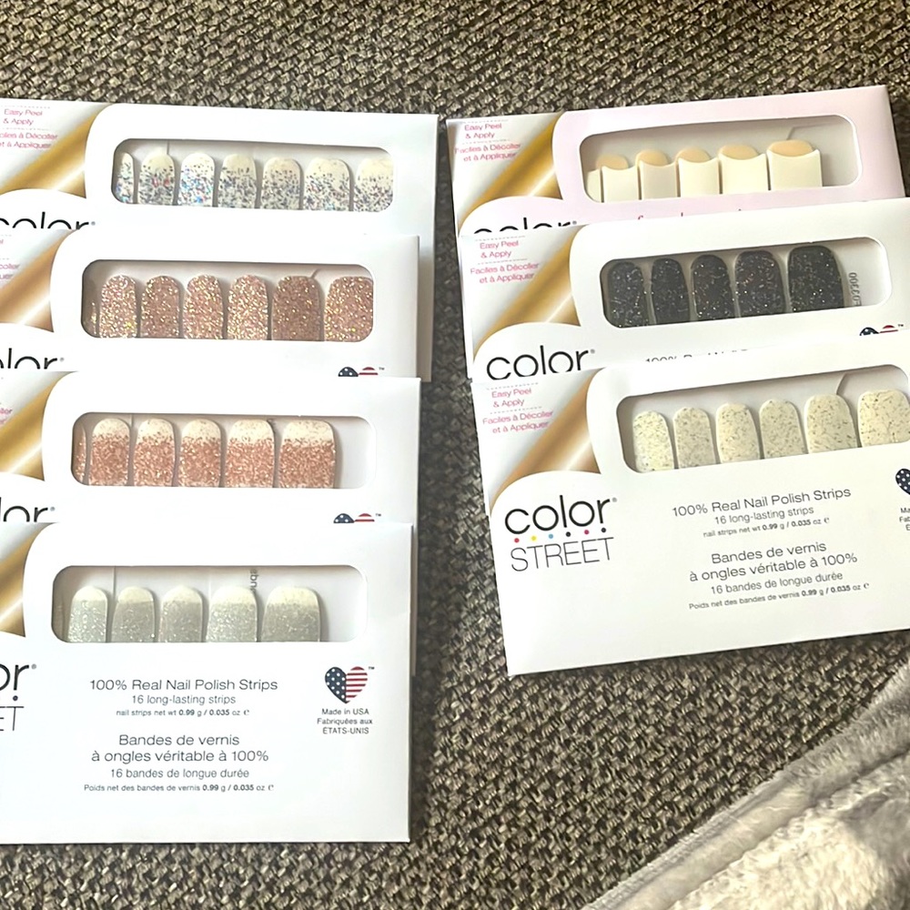 Brand new color street strips 7 full set packs 80 sample packs